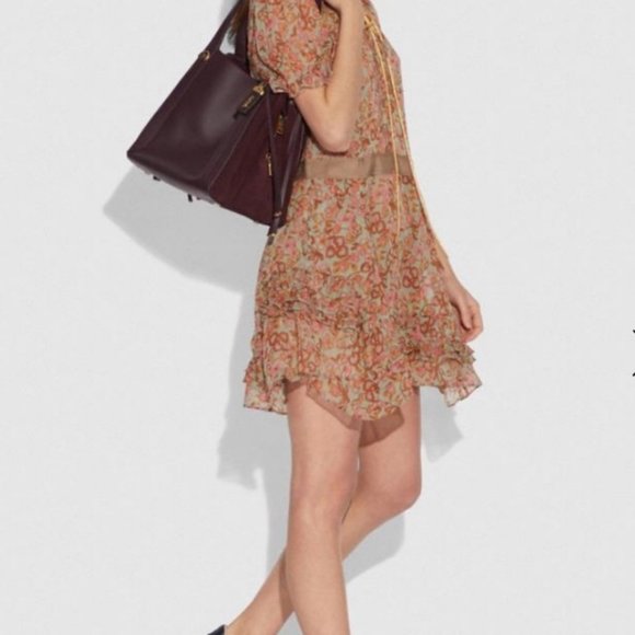 ❤️SOLD❤️ Coach Harmony Hobo Mixed Leather Suede - Picture 4 of 16